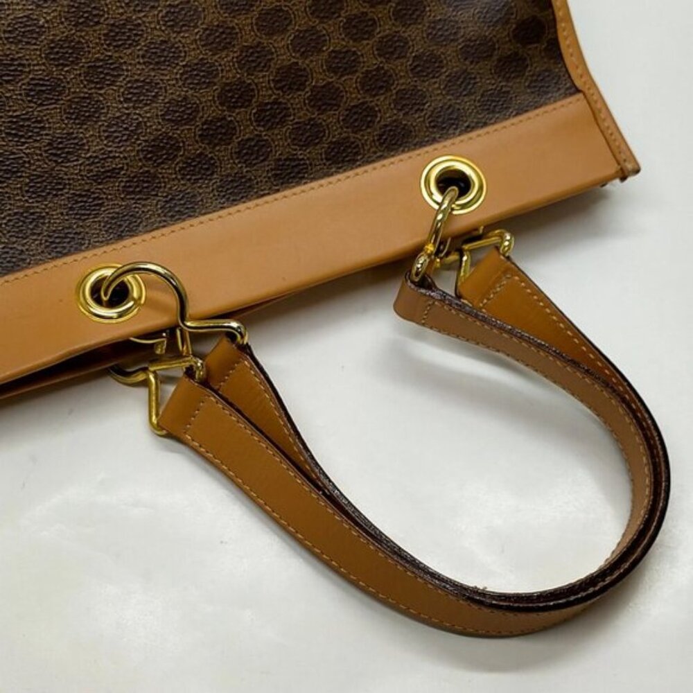 CELINE Brown PVC Hand Bag mon582-102525 - Picture 7 of 16